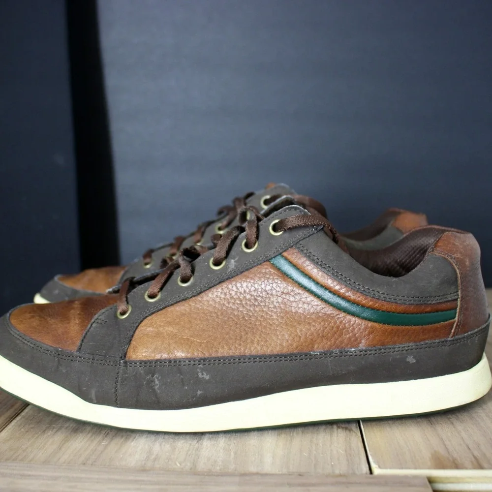 FOOTJOY Contour Casual Shoes Mens 11 M Brown Leather Golf Casual Active 54275